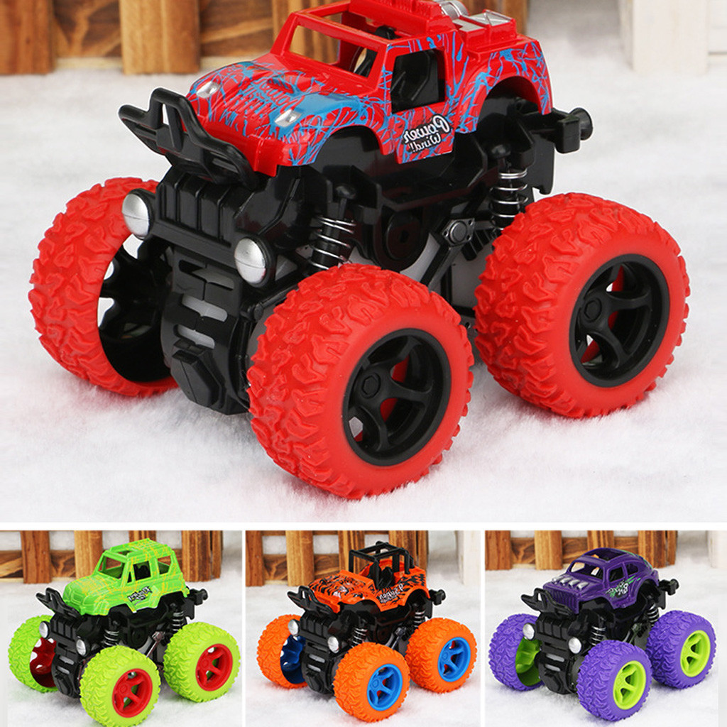 Inertia Four Wheel Drive Off-road Vehicle Simulation Model Toy Offroad Pull Back Car Toy Kids Boy Birthday Holiday Gift